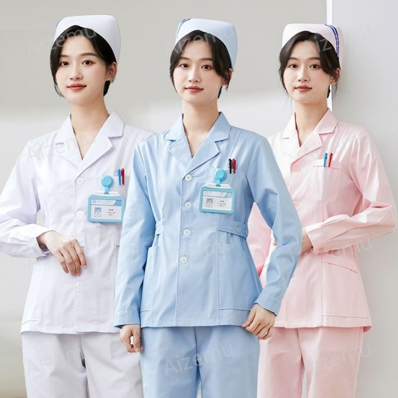 Lab Coat Medical - Nieuwe witte lange mouwen verpleegstersuniform labjas