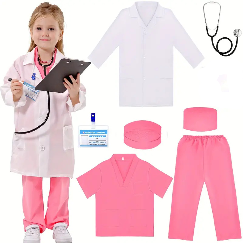 Lab Coat Medical - 7 STKS Kids Arts Verpleegkundige Cosplay