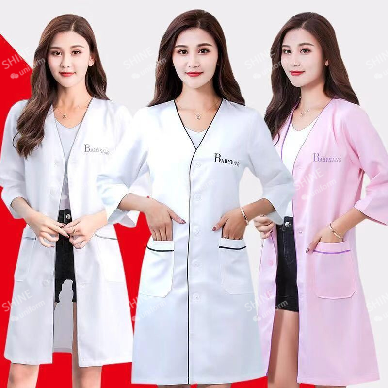 Lab Coat Medical - schoonheid uniform schoonheidsspecialiste Custom LogoSkin manager
