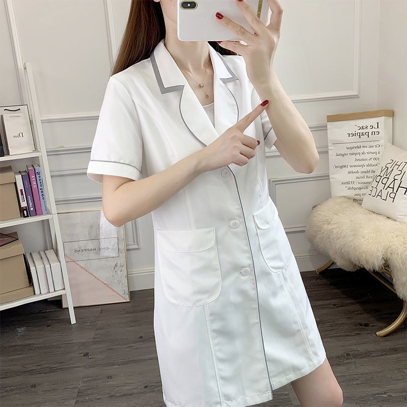 Witte Korte Beauty Uniform Jur - Lab Coat Medical recensie en prijs