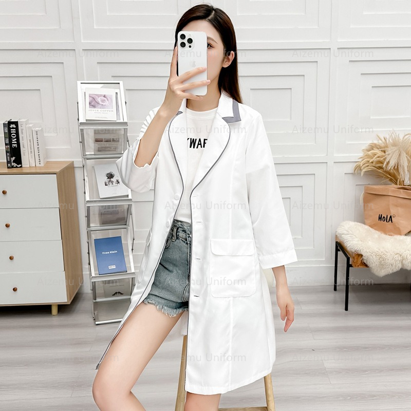 zwart schoonheidsuniform met s - Lab Coat Medical recensie en prijs