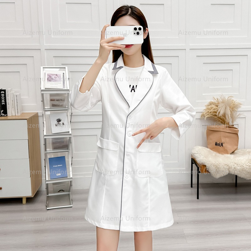 zwart schoonheidsuniform met s - Lab Coat Medical recensie en prijs
