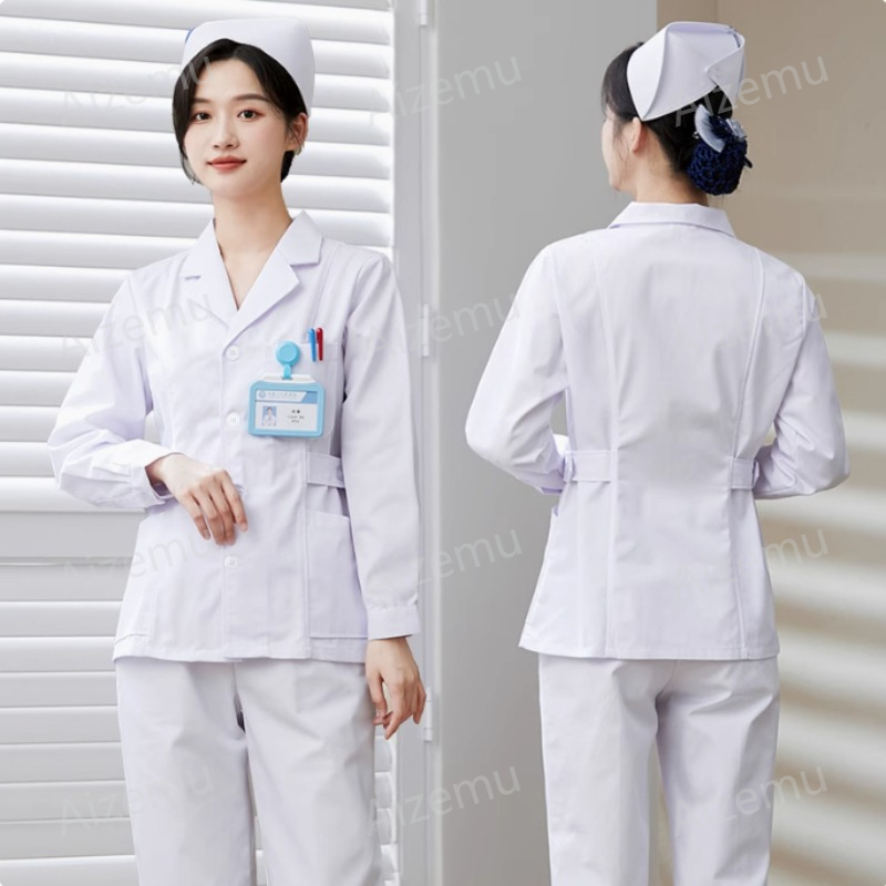 Nieuwe witte lange mouwen verp - Lab Coat Medical recensie en prijs