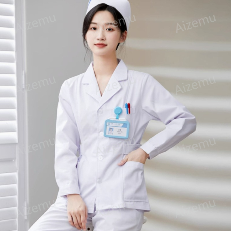 Nieuwe witte lange mouwen verp - Lab Coat Medical recensie en prijs