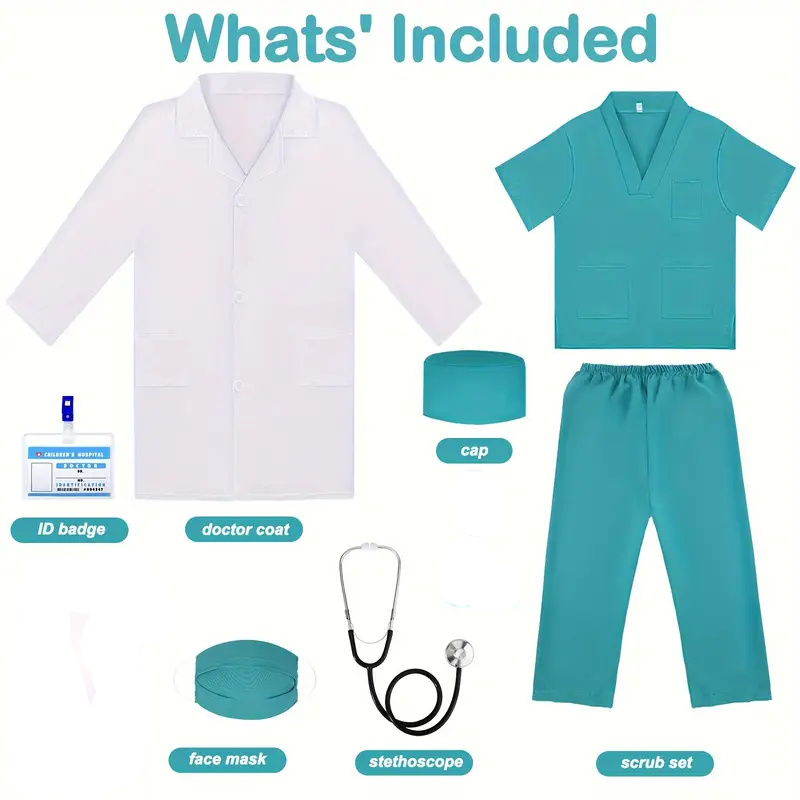 7 STKS Kids Arts Verpleegkundi - Lab Coat Medical recensie en prijs